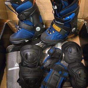EUC K2 Raider Pro Pack - adjustable size 1-5 (includes skating protection)